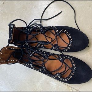 Lace up Isabel Marant flats!